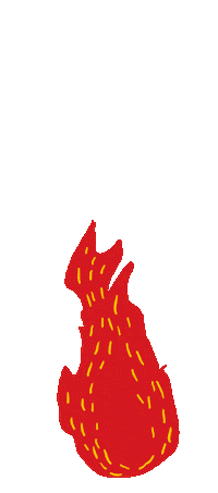 fire burn Sticker by Volstok