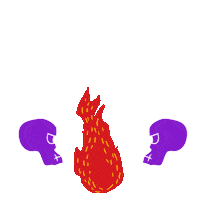 fire burn Sticker by Volstok