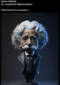 Albert Einstein Thinking GIF