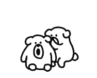 Panic Whispering Sticker by takadabear