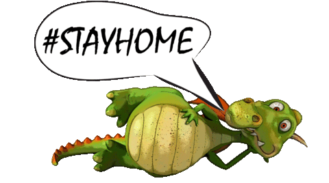 Dragon Corona Sticker by Drachenhort