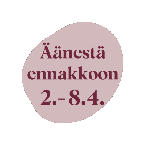 Kuntavaalit Sticker by Essi Lindberg