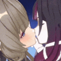 Girlfriend Kiss GIF