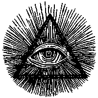 eye illuminati Sticker by ESDE BAGS