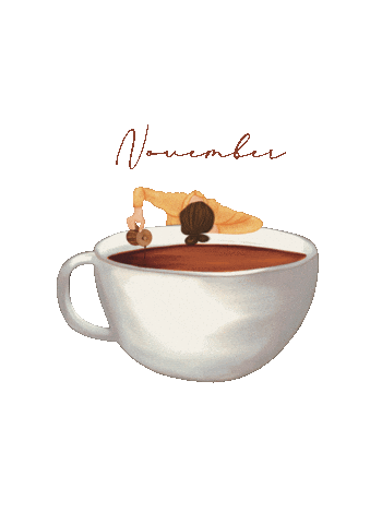 Coffee November Sticker