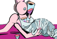 Drunk Ladies Night Sticker by Dax Norman