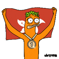 Hong Kong Flag Sticker by shremps