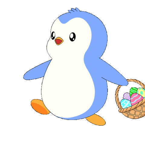 Easter Eggs Penguin Sticker by Pudgy Penguins