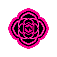 Neon Mandala Sticker by HoneyGrove