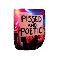 pissedandpoetic rave pissed clubbing doof Sticker