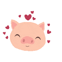 marlon_gzman love heart pink kawaii Sticker