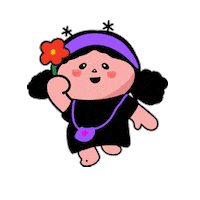 Happy Girl Sticker by Fenbao and Friends
