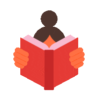 Yehteh book reading read bookworm Sticker