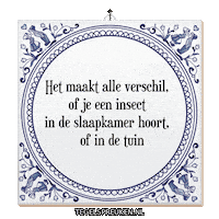 Moment Insect Sticker by Tegelspreuken.nl