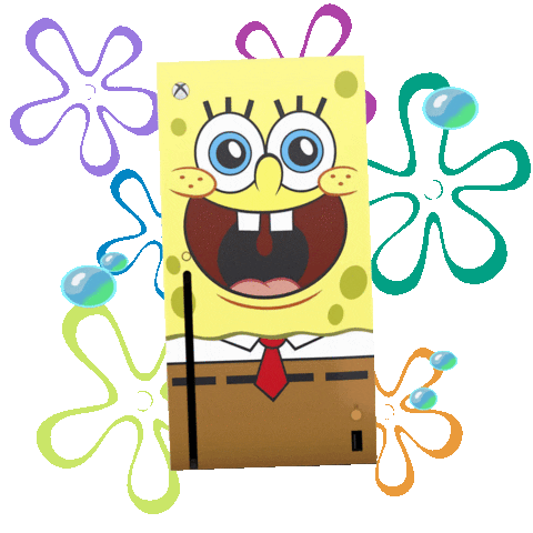Happy Spongebob Squarepants Sticker by Xbox