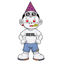Real Life Party Hard Sticker by Zhot Shop