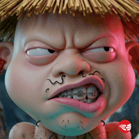 Angry Funny Face GIF