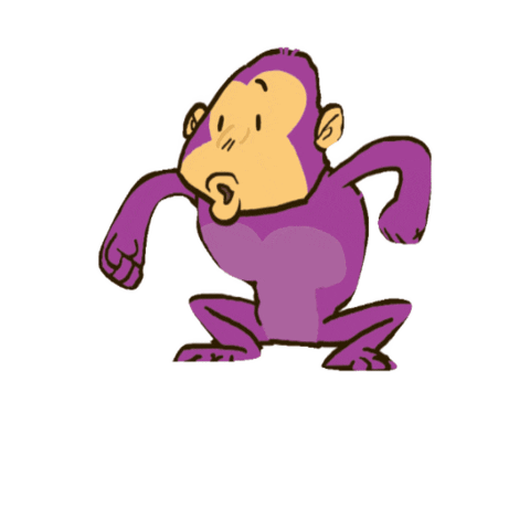 CREATEfnd giphygifmaker monkey jumping gorilla Sticker