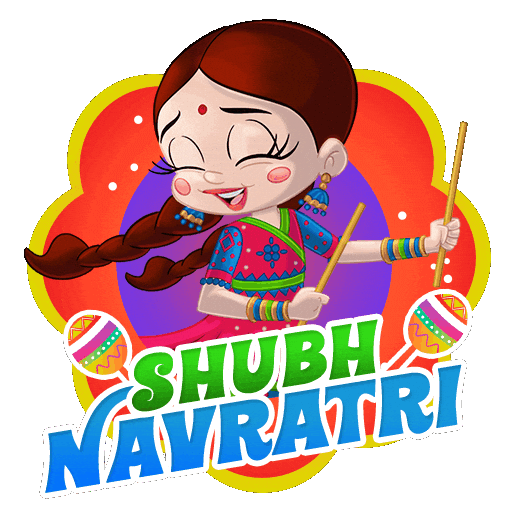 Durga Puja Navratri Sticker by Chhota Bheem