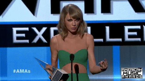 taylor swift mind blown GIF by AMAs