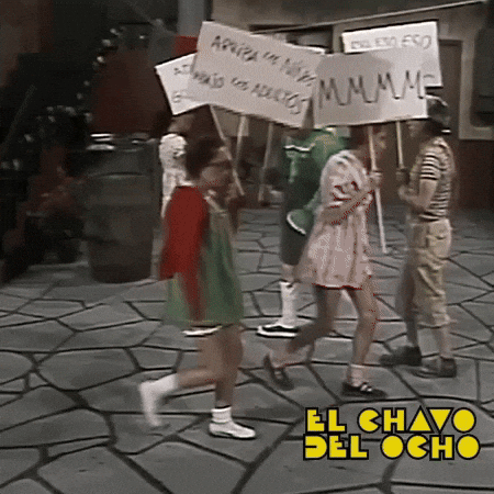El Chavo Protest GIF by Grupo Chespirito