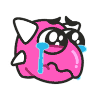 Sad Tears Sticker by Claynosaurz