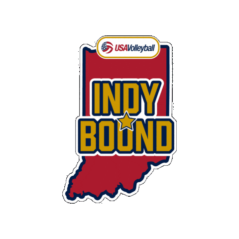 Indy Indianapolis Sticker by USA Volleyball