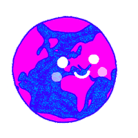 latiote pink planet galaxy planete Sticker