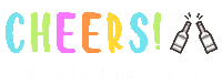 cafedepineut cheers ede pineut de pineut Sticker