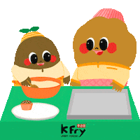 Chicken Smile Sticker by K Fry My