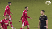 Fist Pump Salute GIF by Cliftonville Football Club