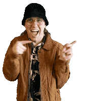 Look Pointing Right Sticker by Jim Shaffer and Associates