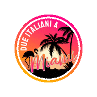 dueitalianiamiami miami ponticelli dueitalianiamiami Sticker