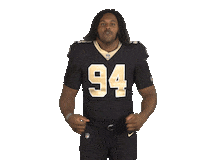 Football Flexing Sticker by New Orleans Saints