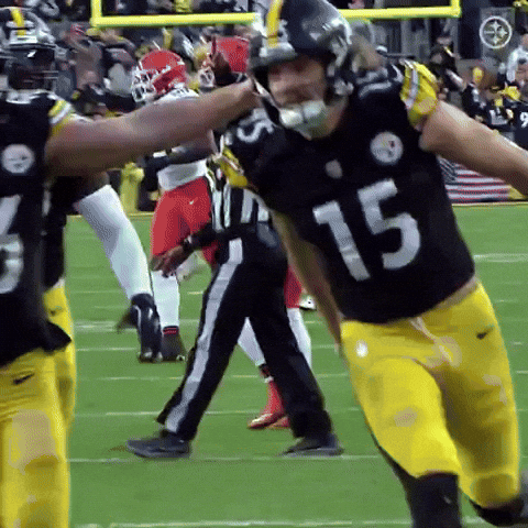 Excited Celebration GIF by Pittsburgh Steelers