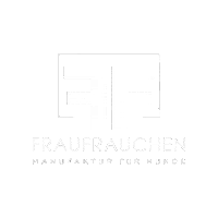 FrauFrauchen logo white hunde manufaktur Sticker
