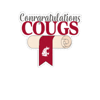 Washington State University Go Cougs Sticker by WSU Pullman