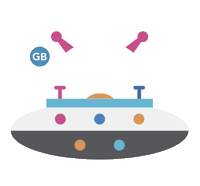 space moon Sticker by Lifecell