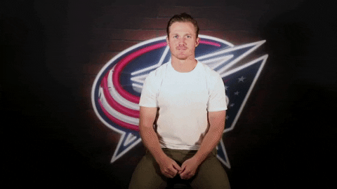 Gustav Nyquist Thumbs Down GIF by Columbus Blue Jackets