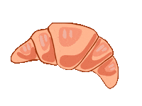 Picnic Croissant Sticker by TamgaDesigns