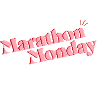 boston marathon running Sticker by KellyKKRoberts