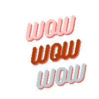 Happy Wow Sticker by Miss Tomorrow VA