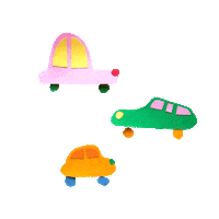 Driving Joy Ride Sticker by Emilie Hahn