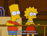 drunk bart simpson GIF