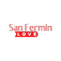 San Fermin Love Sticker by la librería de la estafeta