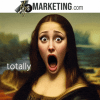 Mona Lisa Wow GIF by FlySMarketing.com