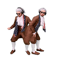 Founding Fathers Dancing Sticker