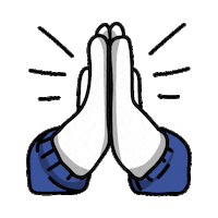 Pray Praying Hands Sticker by Pressenger