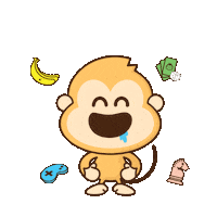 Happy Monkey Sticker by playnationsg