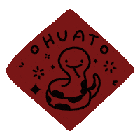 Happy New Year Snake Sticker